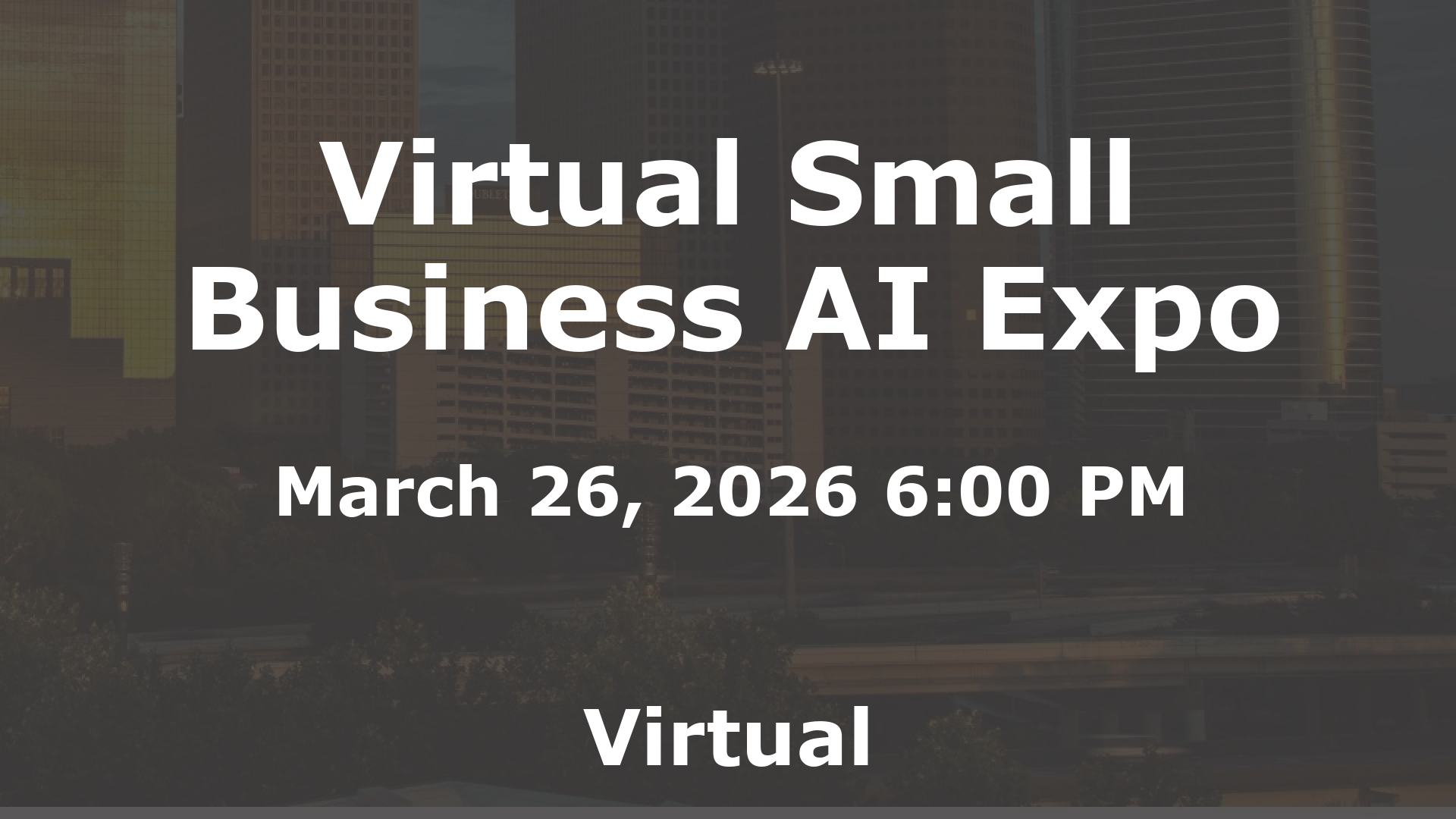 Virtual Small Business AI Expo event image